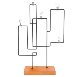 Toile, Cadre, Déco Murale|EMINZA Porte-photo à poser 5 photos (H45 cm) Cactus Noir