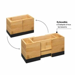 Rangement Et Organisateur|5 Five Simply Smart Pot range couverts extensible Modern Noir