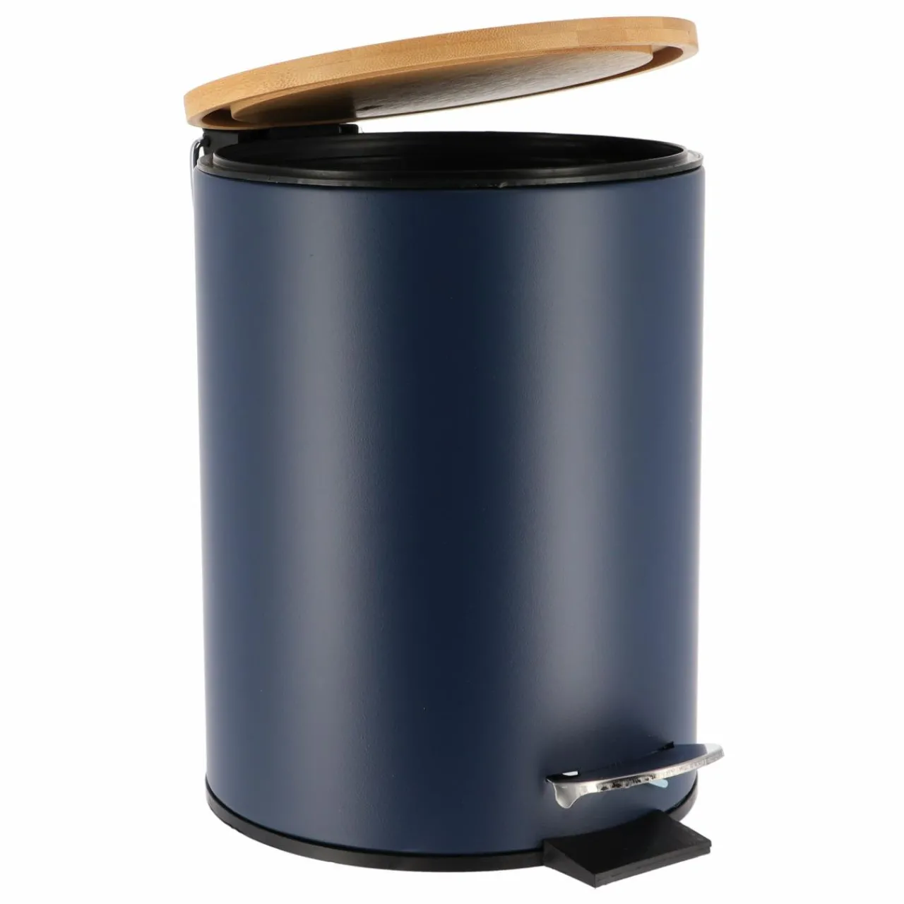 Accessoire Salle De Bain|TENDANCE Poubelle à pédale avec frein de chute Timeless e Bleu