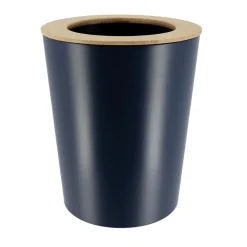 Accessoire Salle De Bain|TENDANCE Poubelle salle de bain 5L Purebamboo Bleu marine