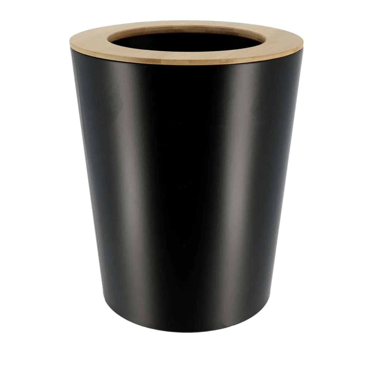 Accessoire Salle De Bain|TENDANCE Poubelle salle de bain 5L Purebamboo Noir