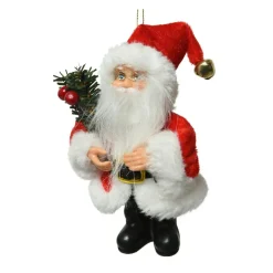 Décoration De Sapin|KAEMINGK Père Noël à suspendre (H13 cm) Vivien Rouge