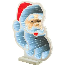 Déco Et Objet De Noël|KAEMINGK Père Noël lumineux 192 LED (H30 cm) Infinity Blanc froid/ Multicolore