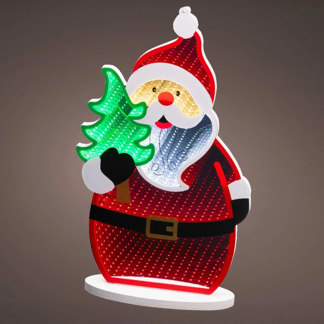 Père Noël, Animaux Et Personnage|Déco Et Objet Lumineux|KAEMINGK Père Noël lumineux 215 LED (H40 cm) Infinity Multicolore