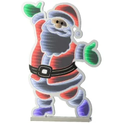 Père Noël, Animaux Et Personnage|Déco Et Objet De Noël|KAEMINGK Père Noël lumineux 891 LED (H120 cm) Infinity Blanc froid et Multicolore