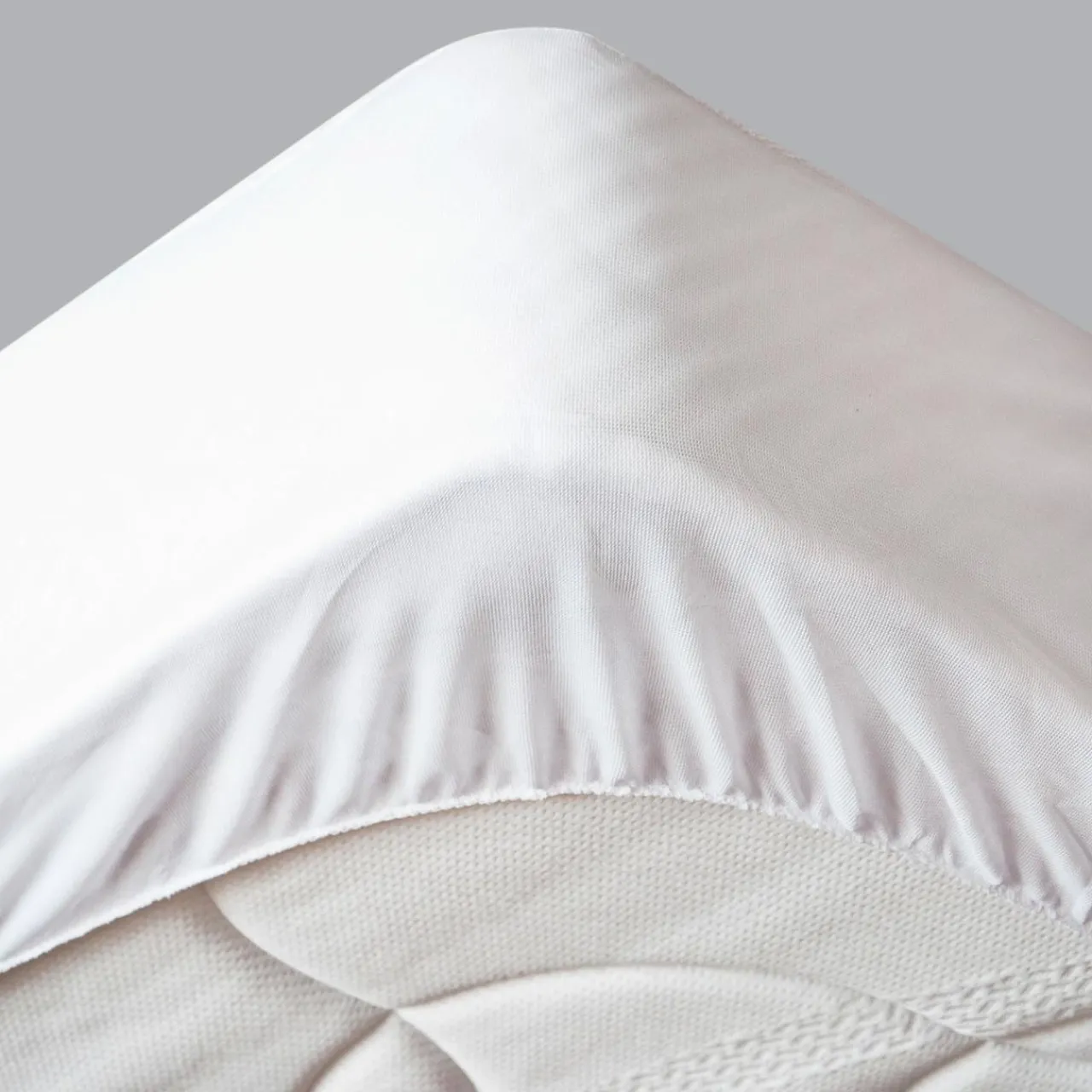 Protection De Literie|STOF Protège-matelas imperméable (140 x 190 cm) Tricia Blanc