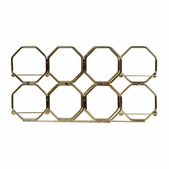 Range Bouteilles|EMINZA Range-bouteilles métal pliable (H22 cm) Elio Or