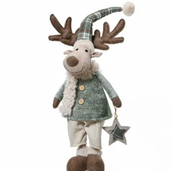 Père Noël, Animaux Et Personnage|KAEMINGK Renne de Noël debout (H82 cm) Monsieur Chic Beige