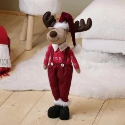 Père Noël, Animaux Et Personnage|KAEMINGK Renne de Noël (H60 cm) Mister Bavarois costume Rouge