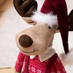 Père Noël, Animaux Et Personnage|KAEMINGK Renne de Noël (H60 cm) Mister Bavarois costume Rouge