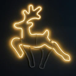 Déco Et Objet Lumineux|KOOPMAN Renne de Noël lumineux 343 LED (H59 cm) Néon Moov light Blanc chaud