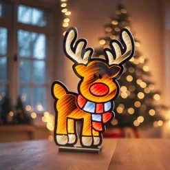 Père Noël, Animaux Et Personnage|Déco Et Objet Lumineux|KAEMINGK Renne lumineux 324 LED (H60 cm) Infinity Blanc chaud et froid Multicolore