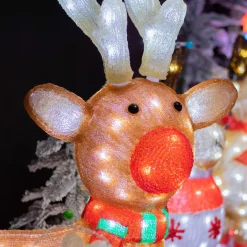 Déco Et Objet Lumineux|EMINZA Renne lumineux 120 LED (H85 cm) Lewis Blanc froid