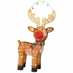 Déco Et Objet Lumineux|EMINZA Renne lumineux 120 LED (H85 cm) Lewis Blanc froid