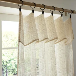 Rideau|EMINZA Rideau ajustable (140 x max 300 cm) Luis Beige