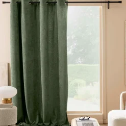 Rideau|douceur d'intu017drieur Rideau bouclette (140 x 260 cm) Winona cédre Vert