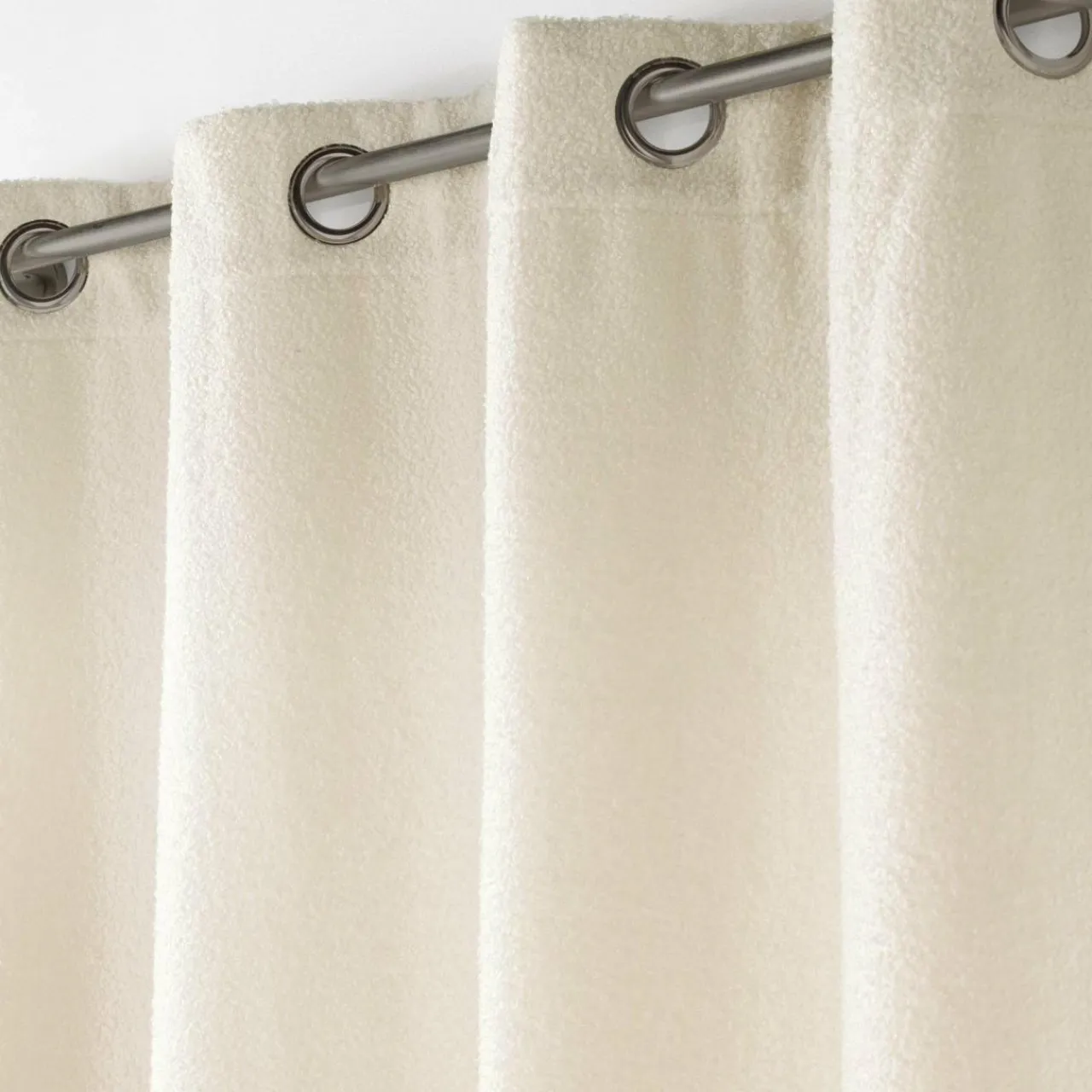 Rideau|douceur d'intu017drieur Rideau bouclette (140 x 240 cm) Wooly Ecru Beige