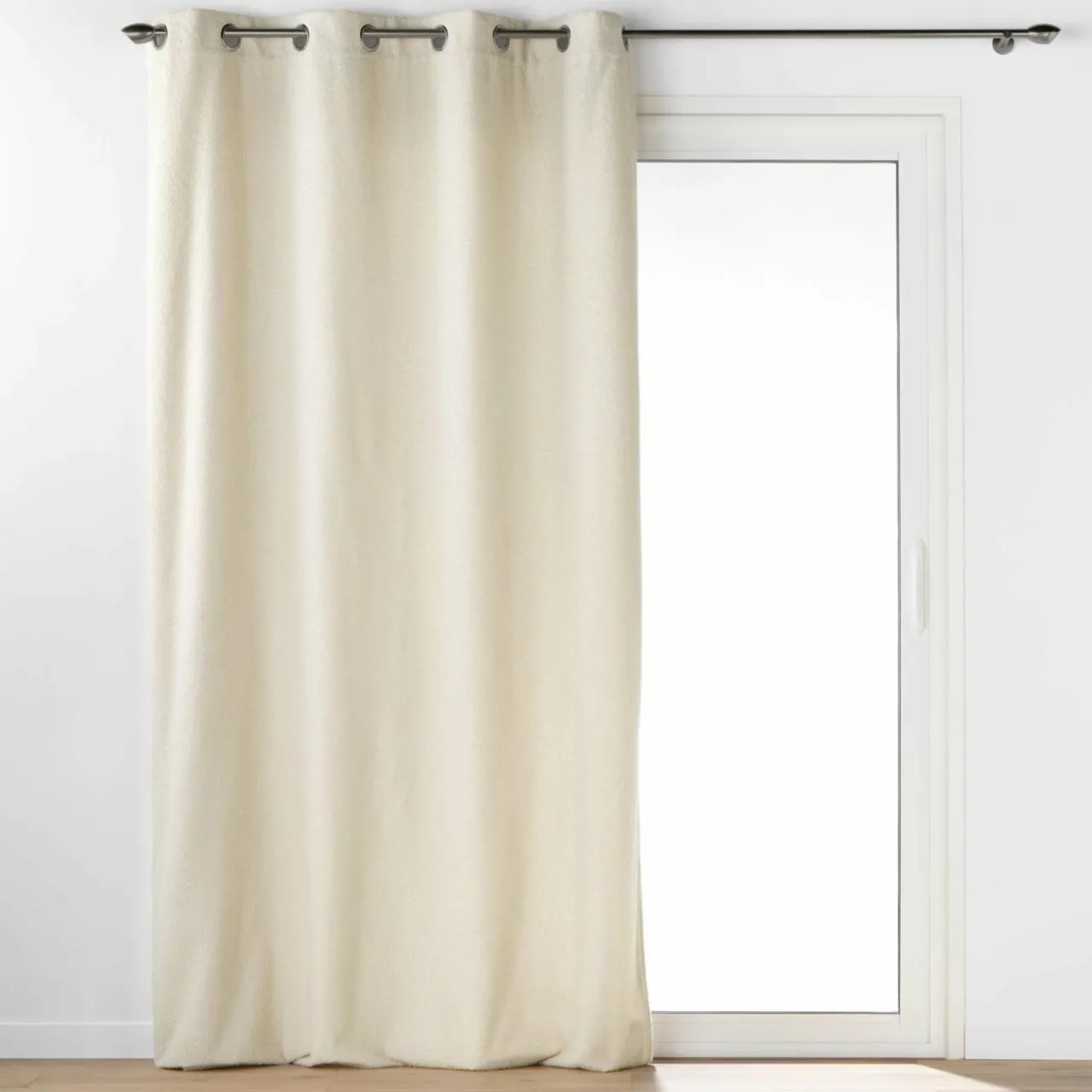 Rideau|douceur d'intu017drieur Rideau bouclette (140 x 240 cm) Wooly Ecru Beige