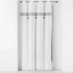 Rideau|DOUCEUR D'INTERIEUR Rideau coton (140 x 240 cm) Amaya Gris