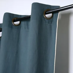 Rideau|STOF Rideau coton (140 x 260 cm) Helios Bleu