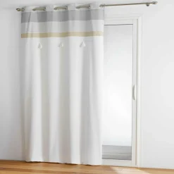 Rideau|douceur d'intu017drieur Rideau coton (140 x 240 cm) Iliade Blanc