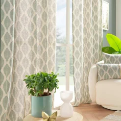 Rideau|douceur d'intu017drieur Rideau coton (140 x 240 cm) Maho Vert sauge