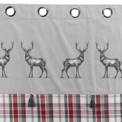 Rideau|EMINZA Rideau coton (140 x 240 cm) Megeve Rouge