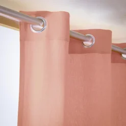 Rideau|EMINZA Rideau coton (140 x 260 cm) Pixel Rose Pêche
