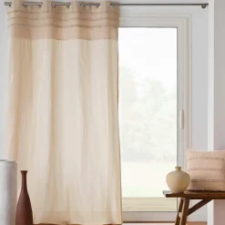 Rideau|douceur d'intu017drieur Rideau coton tufté (140 x 240 cm) Hilary Beige