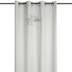 Rideau|STOF Rideau effet laine (135 x 260 cm) Planay Ecru