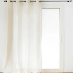 Rideau|douceur d'intu017drieur Rideau effet lin tissé (140 x 260 cm) Logan Ecru