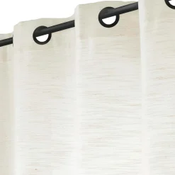Rideau|douceur d'intu017drieur Rideau effet lin tissé (140 x 260 cm) Nando Ecru