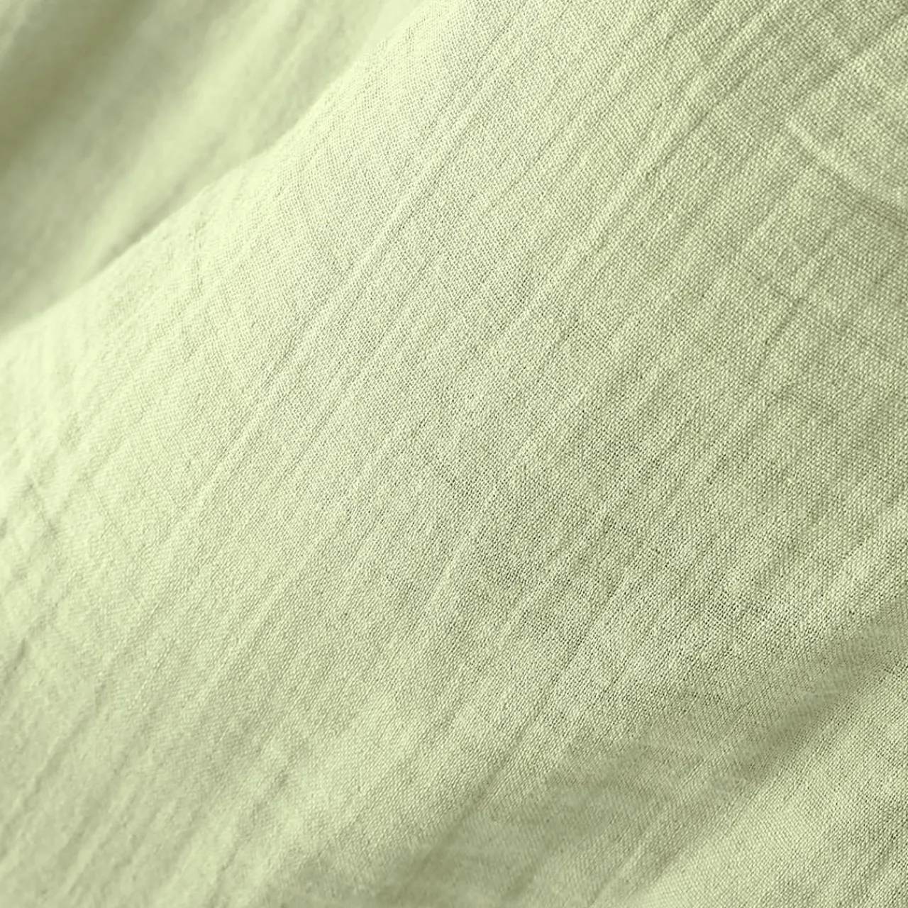 Rideau|EMINZA Rideau gaze de coton ajustable (140 x max 300 cm) Gaïa Vert tilleul