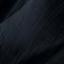 Rideau|EMINZA Rideau gaze de coton ajustable (140 x max 300 cm) Gaïa Bleu nuit