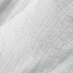 Rideau|EMINZA Rideau gaze de coton galon fronceur (180 x 240 cm) Gaïa Gris nuage Gris clair