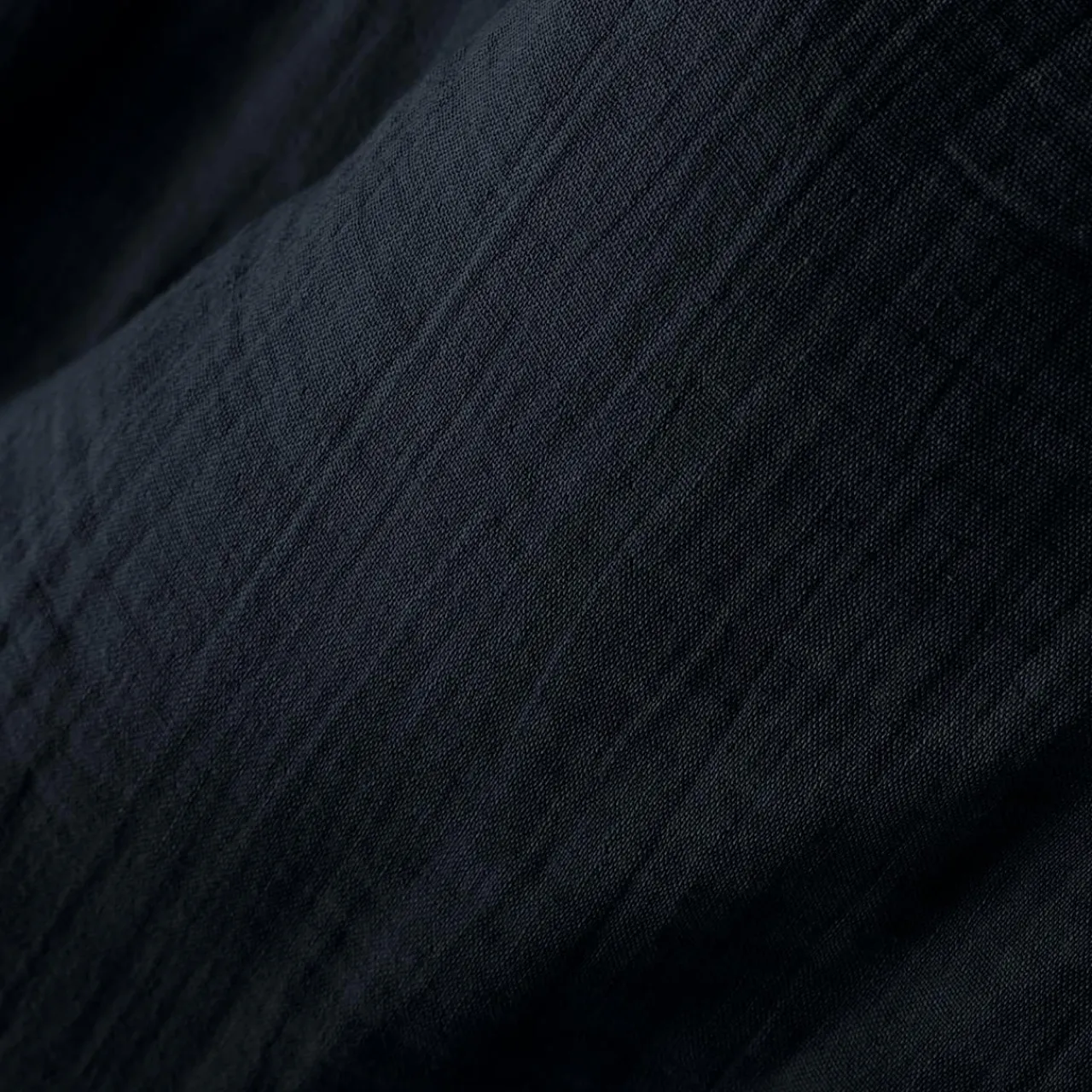 Rideau|EMINZA Rideau gaze de coton galon fronceur (180 x 240 cm) Gaïa Bleu nuit