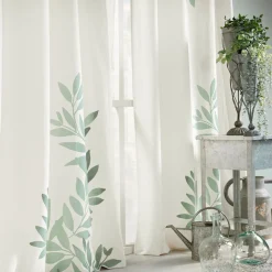Rideau|douceur d'intu017drieur Rideau œillets (140 x 260 cm) Nymphea Vert menthe