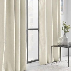 Rideau|douceur d'intu017drieur Rideau œillets velours (140 x 260 cm) Verra Beige