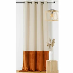 Rideau|LINDER Rideau lin (135 x 280 cm) Duolin Orange