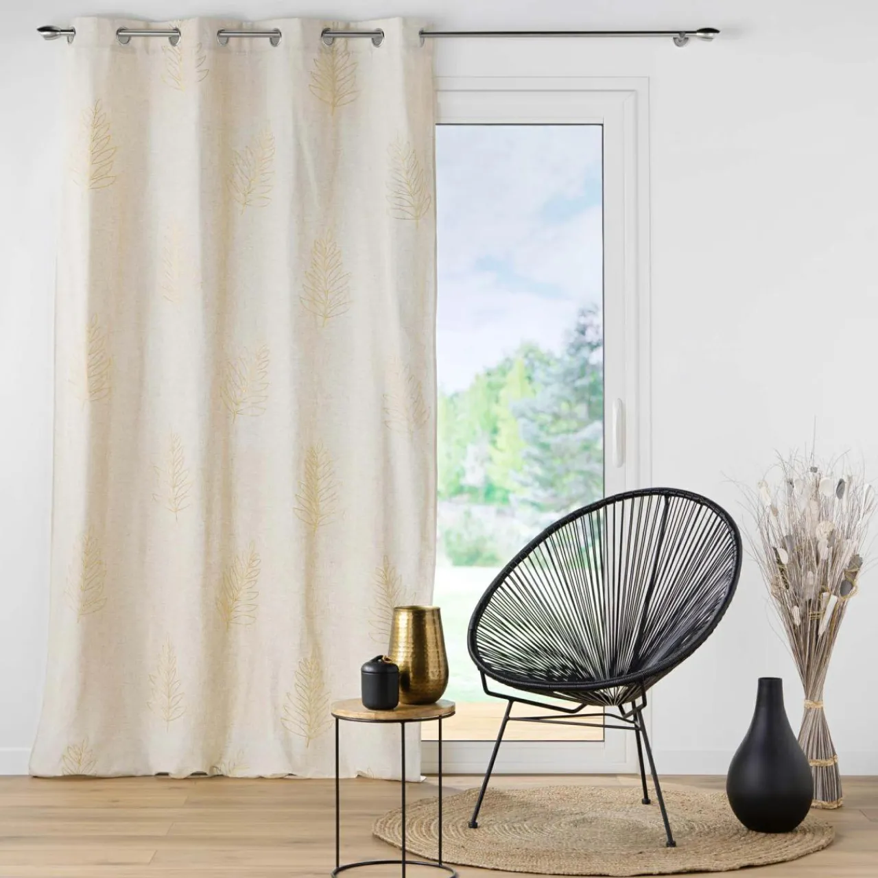 Rideau|DOUCEUR D'INTERIEUR Rideau lin (140 x 240 cm) Venus Beige