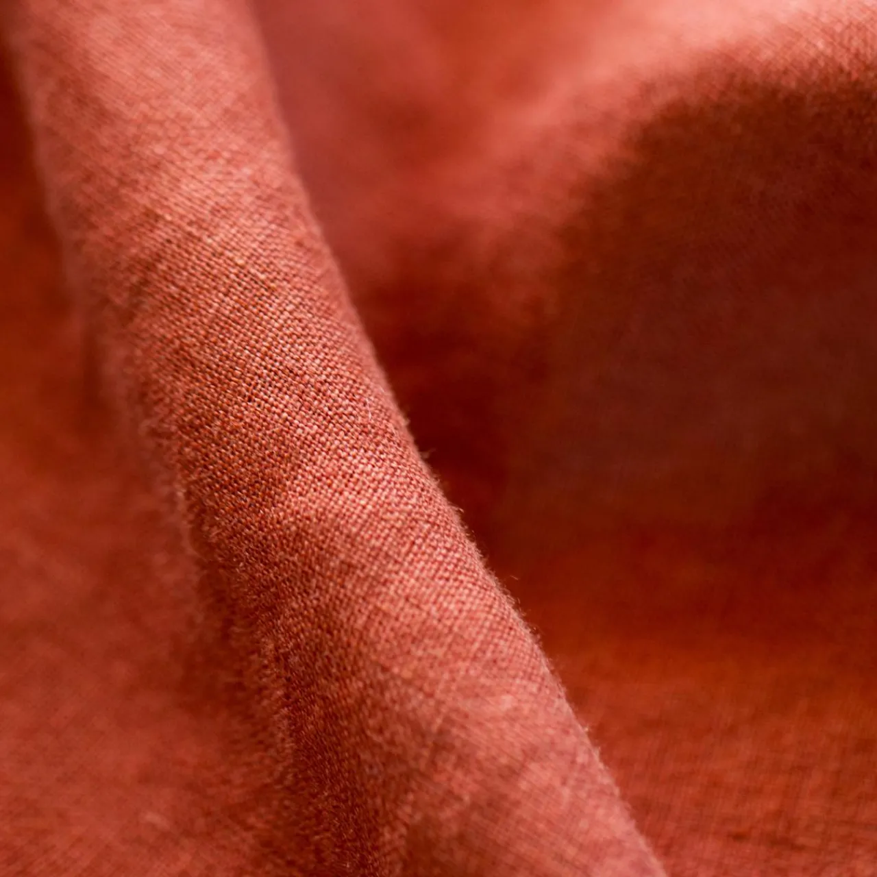 Rideau|EMINZA Rideau lin lavé ajustable (140 x max 270 cm) Louise Terracotta