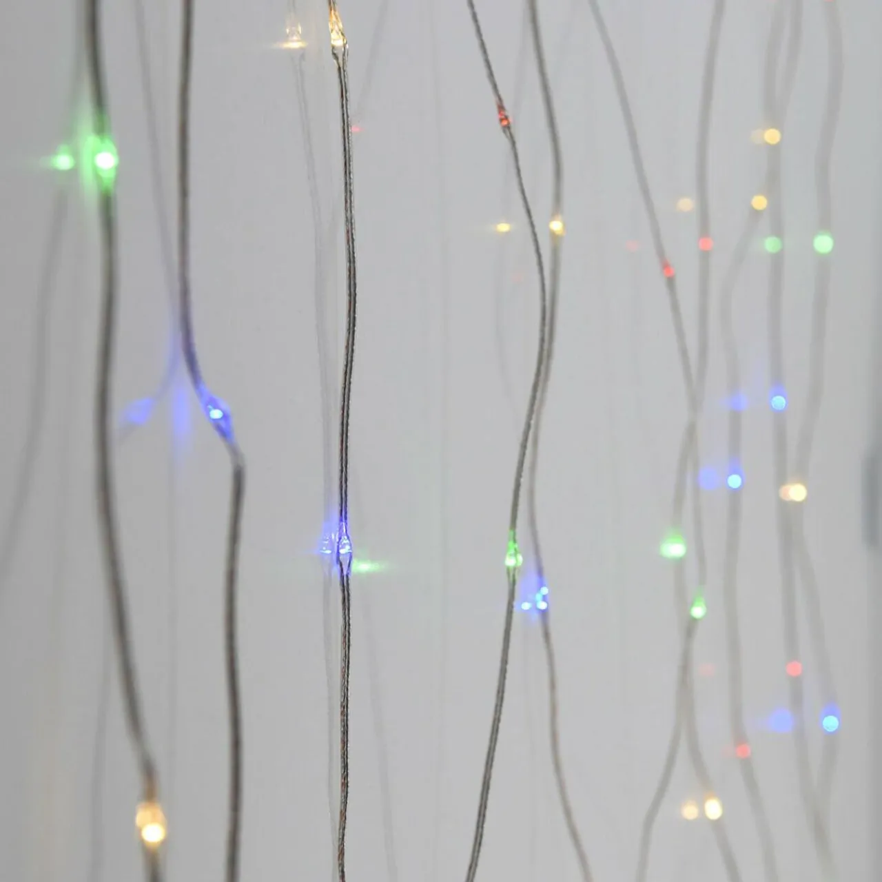 Guirlande Lumineuse Grand Format|Guirlande Lumineuse|KOOPMAN Rideau lumineux H1,90 m L1,90 m 400 Micro LED Multicolore