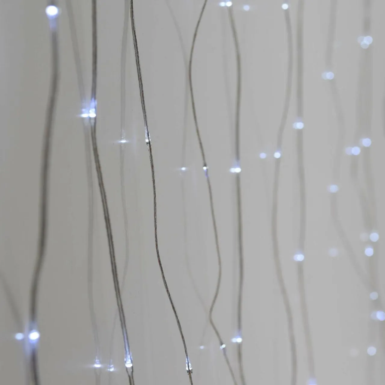 Guirlande Lumineuse Grand Format|Guirlande Lumineuse|KOOPMAN Rideau lumineux H1,90 m L1,90 m 400 Micro LED Blanc froid