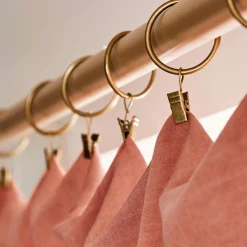 Rideau|EMINZA Rideau lyocell Tencel™ ajustable (140 x max 270 cm) Olivia Terracotta