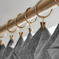 Rideau|EMINZA Rideau lyocell Tencel™ ajustable (140 x max 270 cm) Olivia granit Gris