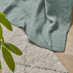Rideau|EMINZA Rideau lyocell Tencel™ ajustable (140 x max 270 cm) Olivia Vert Eucalyptus