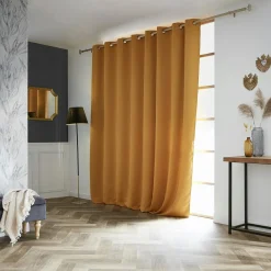 Rideau|EMINZA Rideau obscurcissant (280 x 260 cm) Dark Jaune moutarde