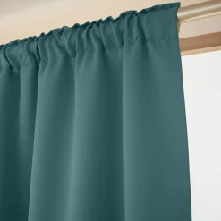 Rideau|EMINZA Rideau obscurcissant galon fronceur (140 x 260 cm) Dark Bleu canard