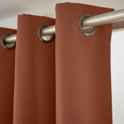 Rideau|EMINZA Rideau obscurcissant (140 x 280 cm) Dark Terracotta