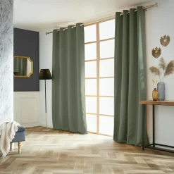 Rideau|EMINZA Rideau obscurcissant (140 x 260 cm) Dark Vert kaki